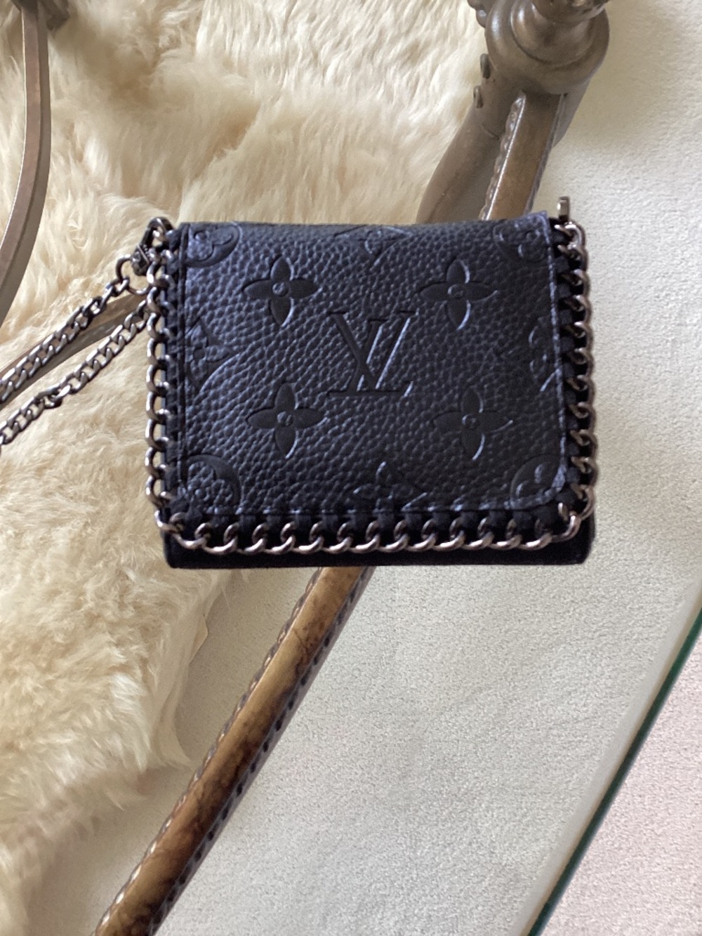 Auth LV Upcylcled Wallet Wristlet/Crossbody